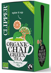 Fair Trade grøn chai-te med kanel og kardemomme Bio (20 x 2 g) 40 g