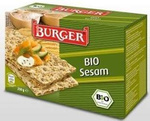 Økologisk knækbrød med sesam, rug, fuldkorn bio 250 g