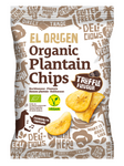 Glutenfri plantainchips med trøffelsmag bio 80 g - EL ORIGEN
