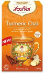 Gylden chai-te med gurkemeje (gurkemeje-chai) bio (17 x 2 g) 34 g