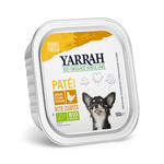 Hundefoder med kylling og tangpaté uden korn BIO 150 g - Yarrah