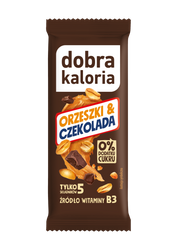 Peanuts &amp; chokoladebar uden tilsat sukker 35 g - Gode kalorier