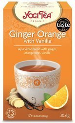 Ingefær-appelsin med vanilje te bio (17 x 1,8 g) 30,6 g