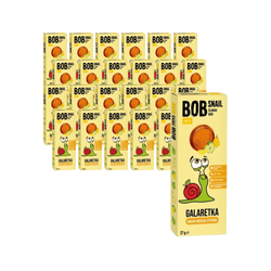 SÆT 24 x Æble-pære-citrus-citron" snack uden tilsat sukker bob snegl, 27 g