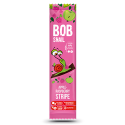 Frugtsnack med æble og hindbær uden tilsat sukker 14 g