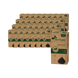 KIT 24 x Hårfarve brun (4.00) 250 g - Biomagic