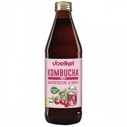 Kombucha kirsebær-mynte BIO 330 ml