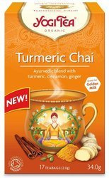 Gylden chai-te med gurkemeje (gurkemeje-chai) bio (17 x 2 g) 34 g