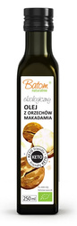 Macadamianøddeolie jomfru keto bio 250 ml - Batom