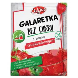 Jordbær sukkerfri glutenfri gelé Celiko, 14 g