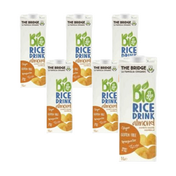 KIT 6 x Glutenfri risdrik med mandler 1 l bio - The Bridge