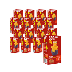 SÆT 16 x Æble- og pæresnack med legetøj 20 g bobsnegl