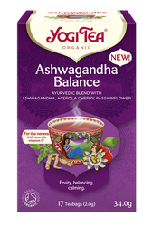 Ayurvedisk balance-te med ashwagandha (ashwagandha balance) bio (17 x 2 g) 34 g - yogi tea