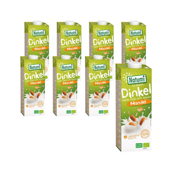 KIT 8 x Spelt-Mandel-drik uden tilsat sukker bio 1L