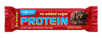 Protein brownie bar i mælkechokolade uden tilsat sukker glutenfri 40g - MaxSport