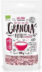 Keto granola med hindbær bio 200 g