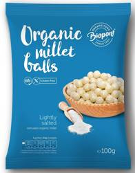 Glutenfri let saltet hirse chips bio 100 g