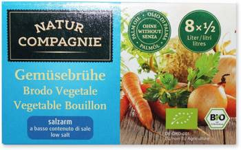 Bouillon - saltreducerede grøntsagsterninger bio 68 g
