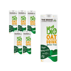 SÆT med 6 x glutenfri havredrik 1 l bio - The Bridge