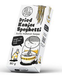 Glutenfri tørre (konjac) spaghetti-nudler 80 g - Diet-Food