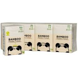 Hygiejniske bambusservietter 4-lags, i lommeformat