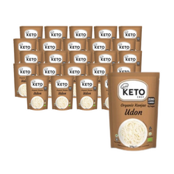 KIT 25 x Keto-nudler (konjac noodle udon) glutenfri BIO 270 g - Keto Chef (Better Than Foods)