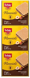 Hasselnøddecremevafler 3x21g glutenfri 63g