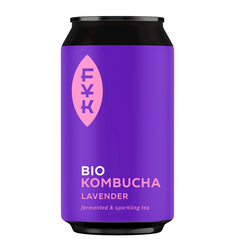 Kombucha grøn te med lavendel glutenfri bio 330 ml - Forever Young Kombucha
