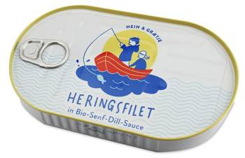 Sildefilet i BIO senneps-dildsauce 200 g