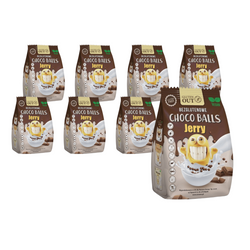 SET med 8 x glutenfri kakaomorgenmadskugler 375g - Gluten Out