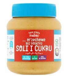 Ristet jordnøddecreme UDEN tilsat salt og sukker - glutenfri 350 g - PRIMAVIKA