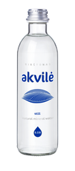 Naturligt stille mineralvand 330 ml (glas) - Akvile