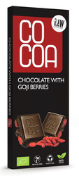 Rå chokolade med gojibær bio 40 g - COCOA