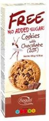 Sukkerfri 20 % chocolate chip cookies 135 g
