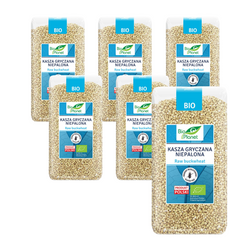 SET 6 x glutenfri ikke-ristede boghvedegryn bio 500 g