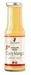Glutenfri vegansk mango-karrysauce bio 210 ml - SANCHON