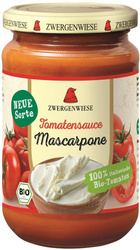 Glutenfri tomatsauce med mascarpone bio 340 ml - Zwergenwiese
