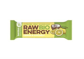 RAW ENERGY BIO citron-kokosnød glutenfri bar BIO 50 g