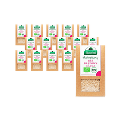 SÆT 15 x Brune lange ris bio 500 g