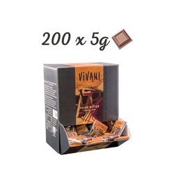 KIT 200 x små bitre chokolader bio 5 g