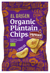 Glutenfri plantain-peberchips bio 80 g