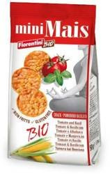 Økologiske majsskiver med tomater og basilikum, glutenfri bio 50 g