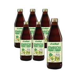 SÆT 6 x Kombucha lime-ingefær BIO 330 ml