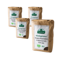 SÆT 4 x Hvedemel type 500 bio 1 kg