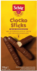 Cioko sticks - glutenfri kiks med chokoladestykker 150 g - Schar