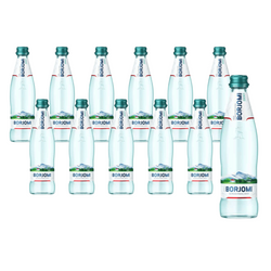 KIT 12 x Mineralvand med brus 330 ml (glas) - Borjomi