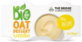 Havregrynsdessert med vaniljesmag BIO (2 x 130 g) 260 g - The Bridge