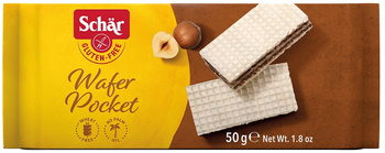 Wafer pocket - glutenfri valnøddevafler 50 g - Schar