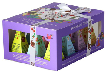 Fruit tea collection bio pyramid teas (super fruits - 6 flavours) (12 x 2 g) 24 g - english tea shop organic