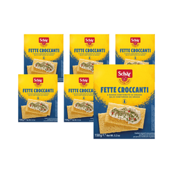 SÆT 6 x Fette croccanti - glutenfrit knækbrød 150 g - Schar